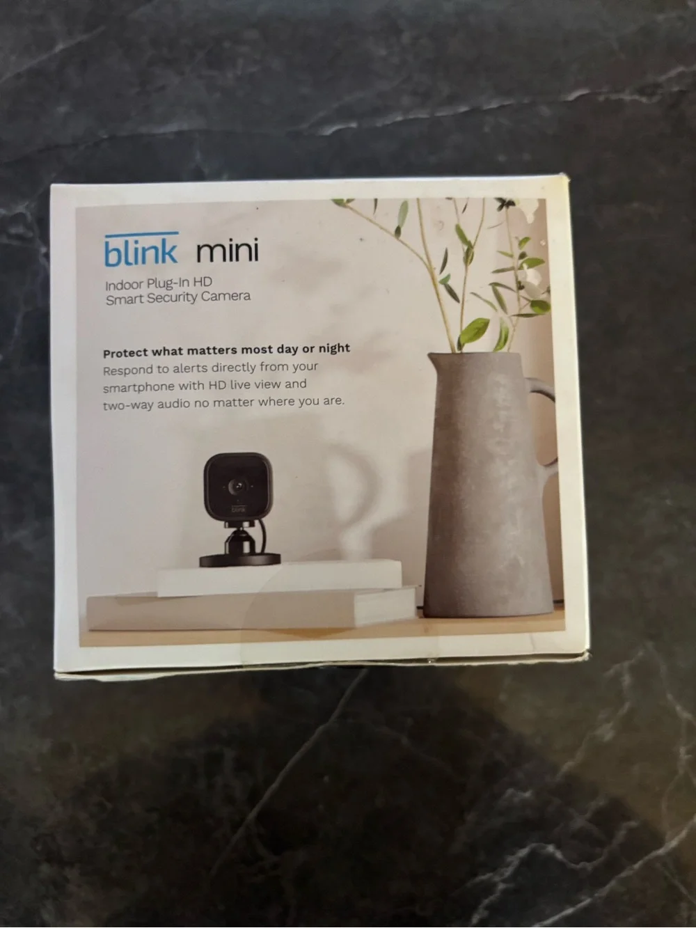 Blink Mini Indoor Plug-In HD Smart Security Camera - Black